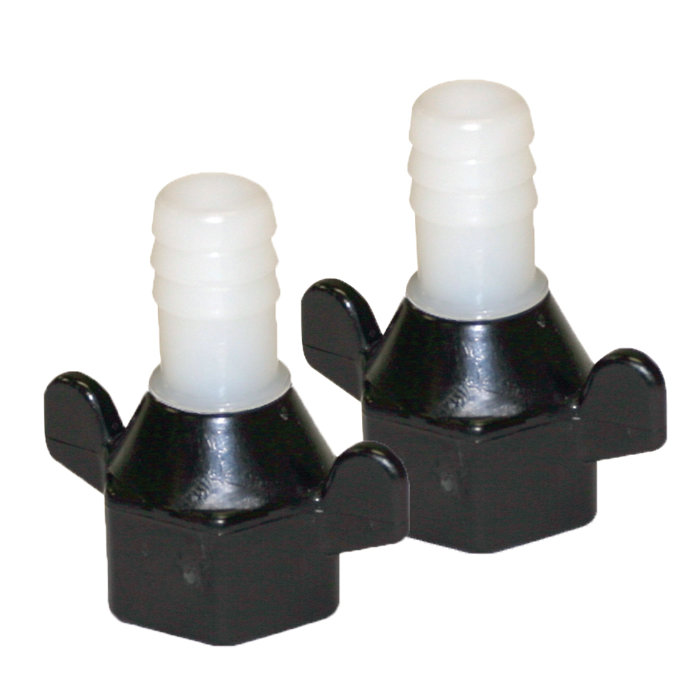 image for Shurflo by Pentair 1/2″ Barb x 1/2″ NPT-F Hex/Wingnut Straight Fitting (Pair)