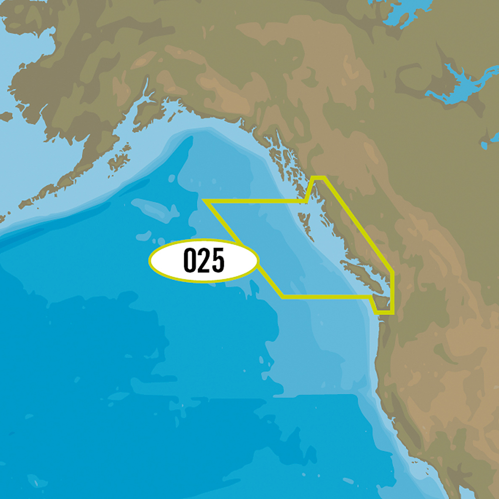C-MAP 4D NA-D025 - Canada West Including Puget Sound - NA-D025
