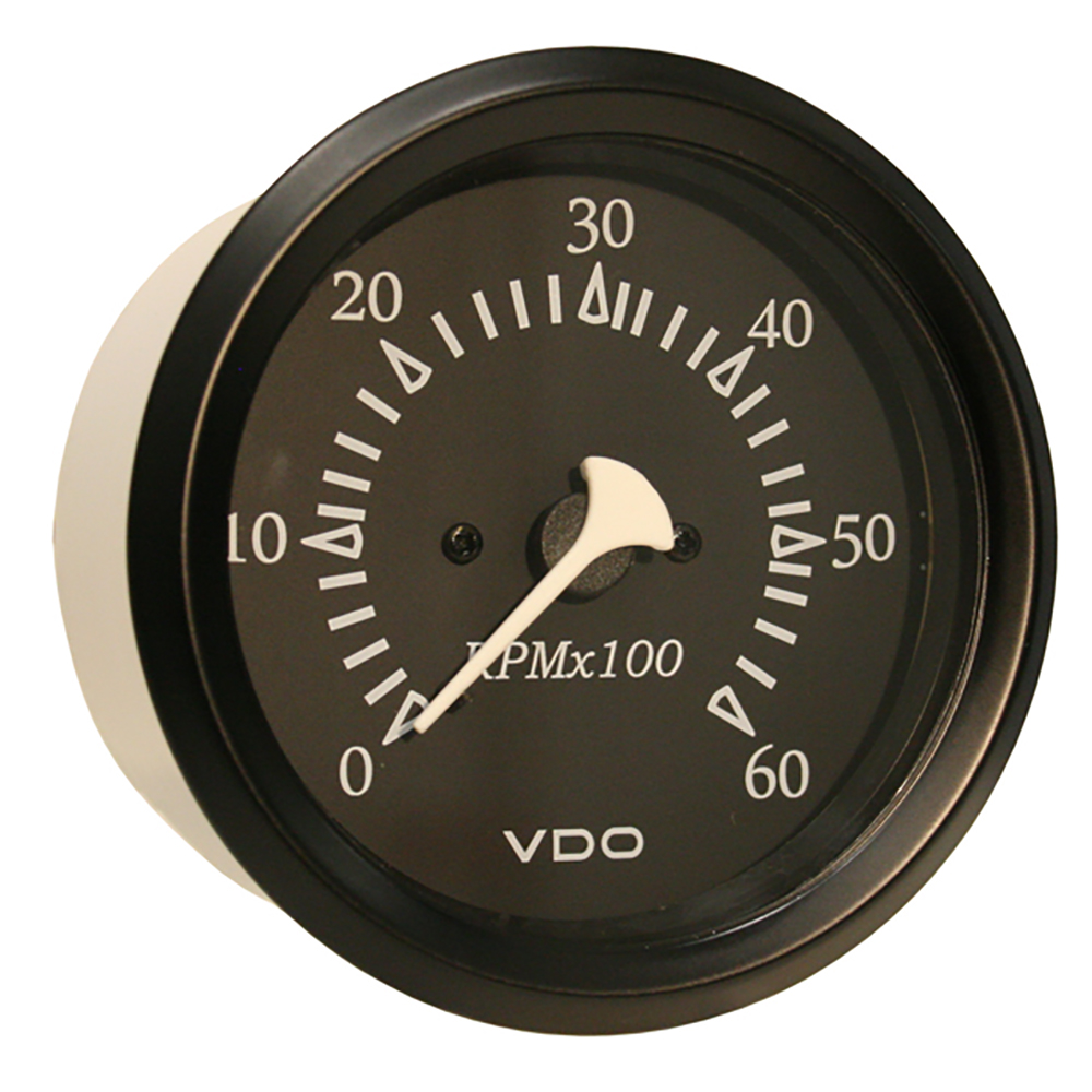 image for VDO Cockpit Marine 85mm (3-3/8″) Sterndrive Tachometer – Black Dial/Bezel
