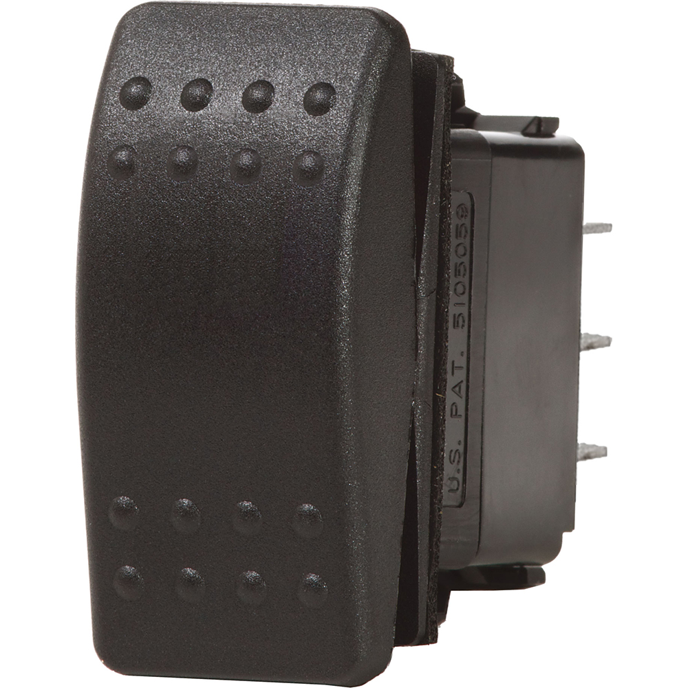image for Blue Sea 7933 Contura II Switch SPDT Black – (ON)-OFF-(ON)