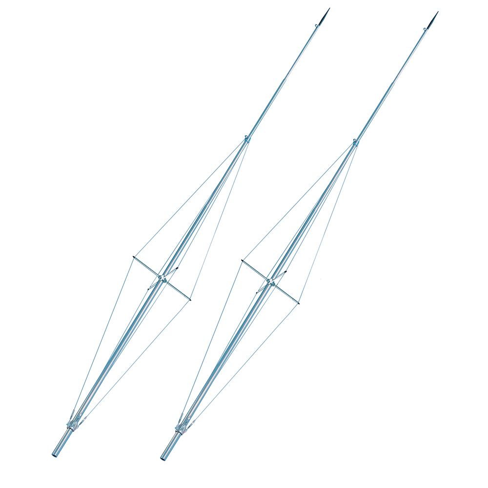 image for Rupp 20′ Single Spreader Sidekick Outrigger Poles – Silver/Silver – Pair