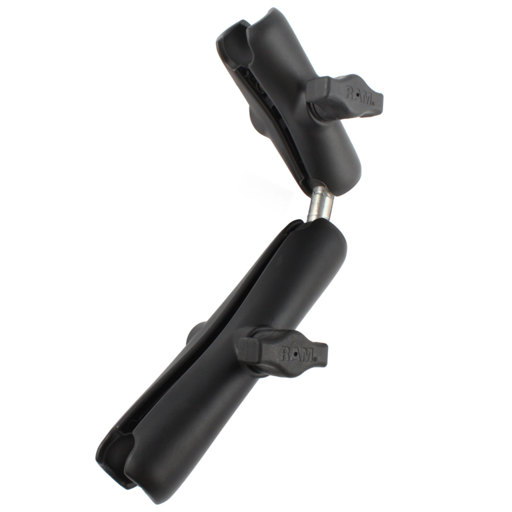 image for RAM Mount Standard Double Socket Arm, Long Double Socket Arm & Double Ball Adapter f/1″ Balls