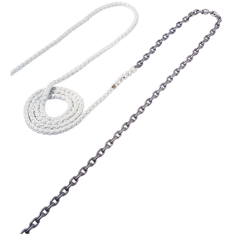 image for Maxwell Anchor Rode – 15'-1/4″ Chain to 150'-1/2″ Nylon Brait