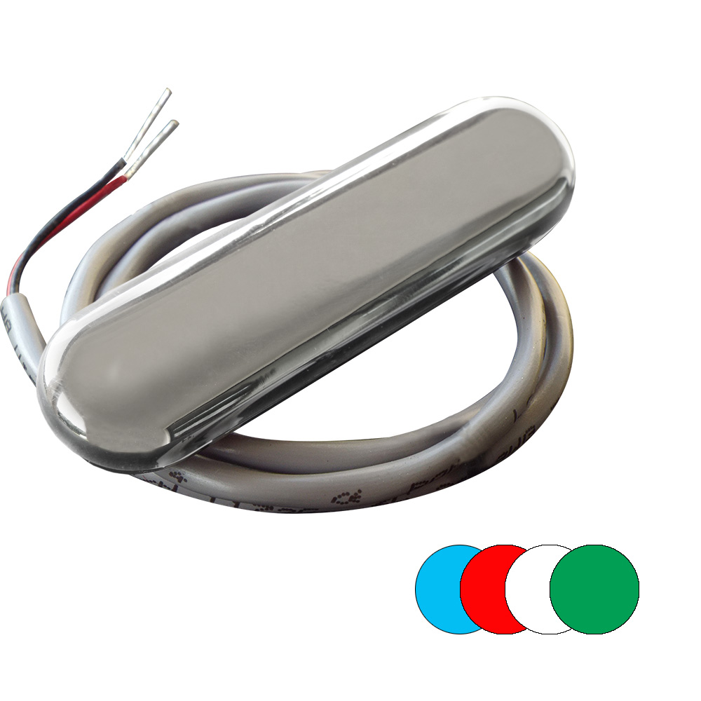 image for Shadow-Caster Courtesy Light w/2′ Lead Wire – 316 SS Cover – RGB Multi-Color – 4-Pack