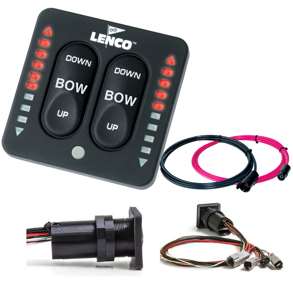 Lenco LED Indicator Integrated Tactile Switch Kit w/Pigtail for Dual Actuator Systems - 15171-001