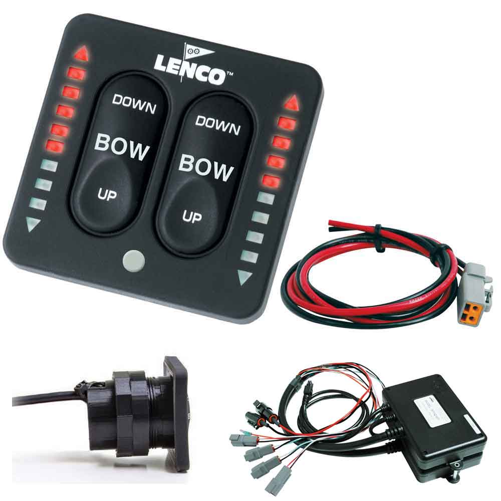 Lenco LED Indicator Two-Piece Tactile Switch Kit w/Pigtail for Dual Actuator Systems - 15271-001