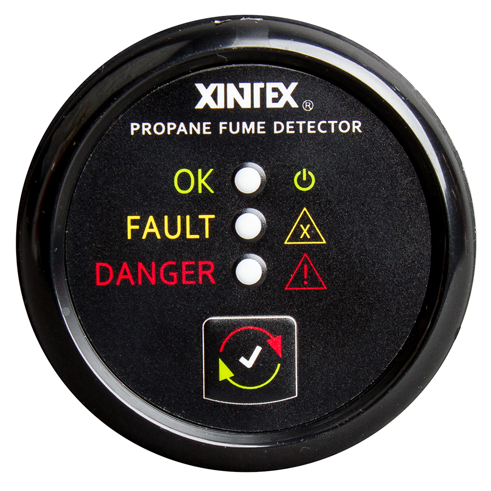 Xintex Propane Fume Detector w/Plastic Sensor - No Solenoid Valve - Black Bezel Display CD-63834