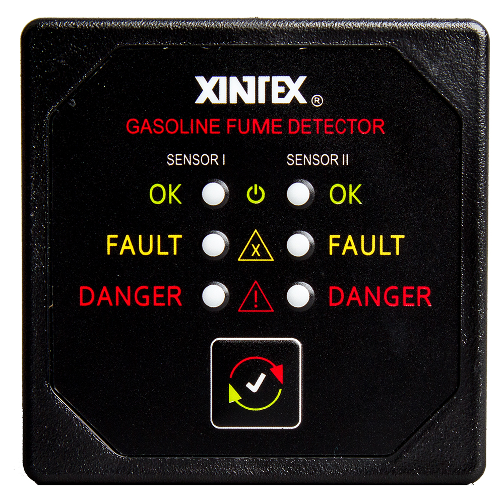 image for Xintex Gasoline Fume Detector w/2 Plastic Sensors – Black Bezel Display