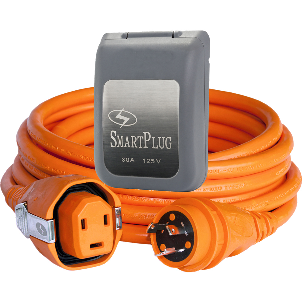 image for SmartPlug 30 Amp Dual Configuration 50' Cordset w/Tinned Wire &Twist-Type Connector & 30 Amp Non-Metallic Grey Inlet