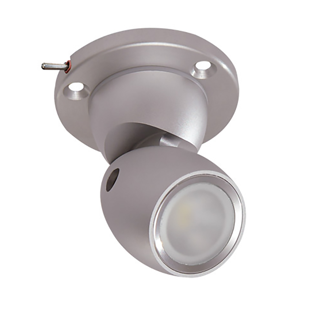 image for Lumitec GAI2 White Light – Heavy-Duty Base w/Built-In Switch – Brushed Housing