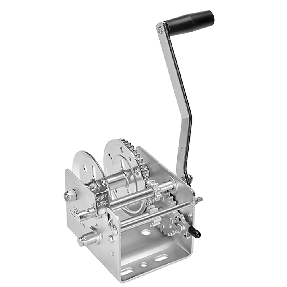 image for Fulton 2000lb 2-Speed Winch – Strap Not Included