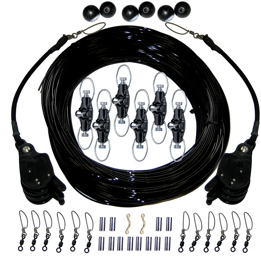 Rupp Triple Rigging Kit W/Lok-Ups & Nok-Outs - 520' Black Mono Cord - CA-0160-MO