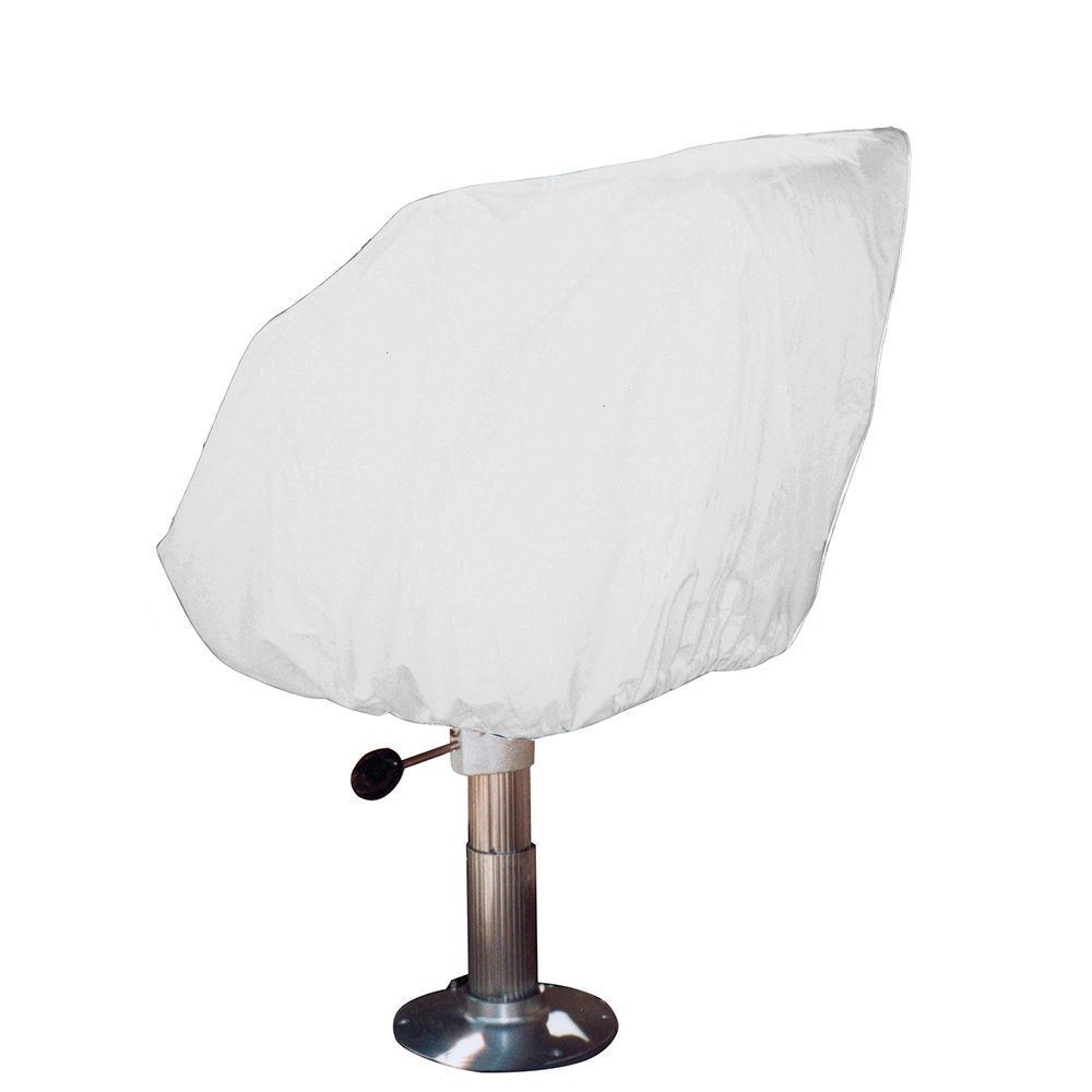 image for Taylor Made Helm/Bucket/Fixed Back Boat Seat Cover – Vinyl White