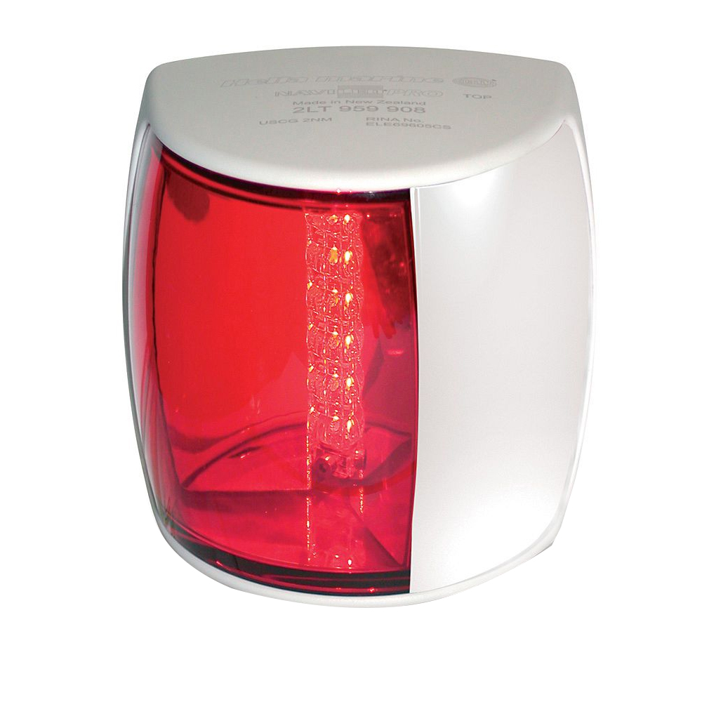 image for Hella Marine NaviLED PRO Port Navigation Lamp – 2nm – Red Lens/White Housing
