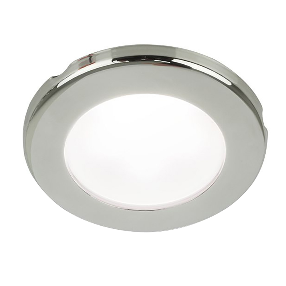 image for Hella Marine EuroLED 75 3″ Round Screw Mount Down Light – White LED – Stainless Steel Rim – 12V