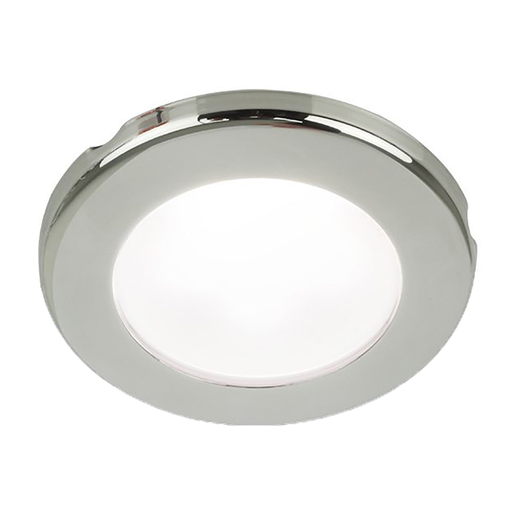 image for Hella Marine EuroLED 75 3″ Round Screw Mount Down Light – White LED – Stainless Steel Rim – 24V