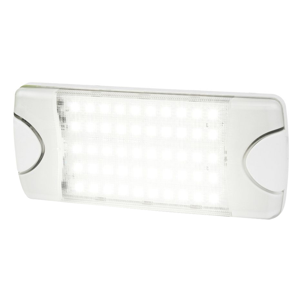 image for Hella Marine DuraLED 50 Low Profile Interior/Exterior Lamp – White LED Spreader Beam