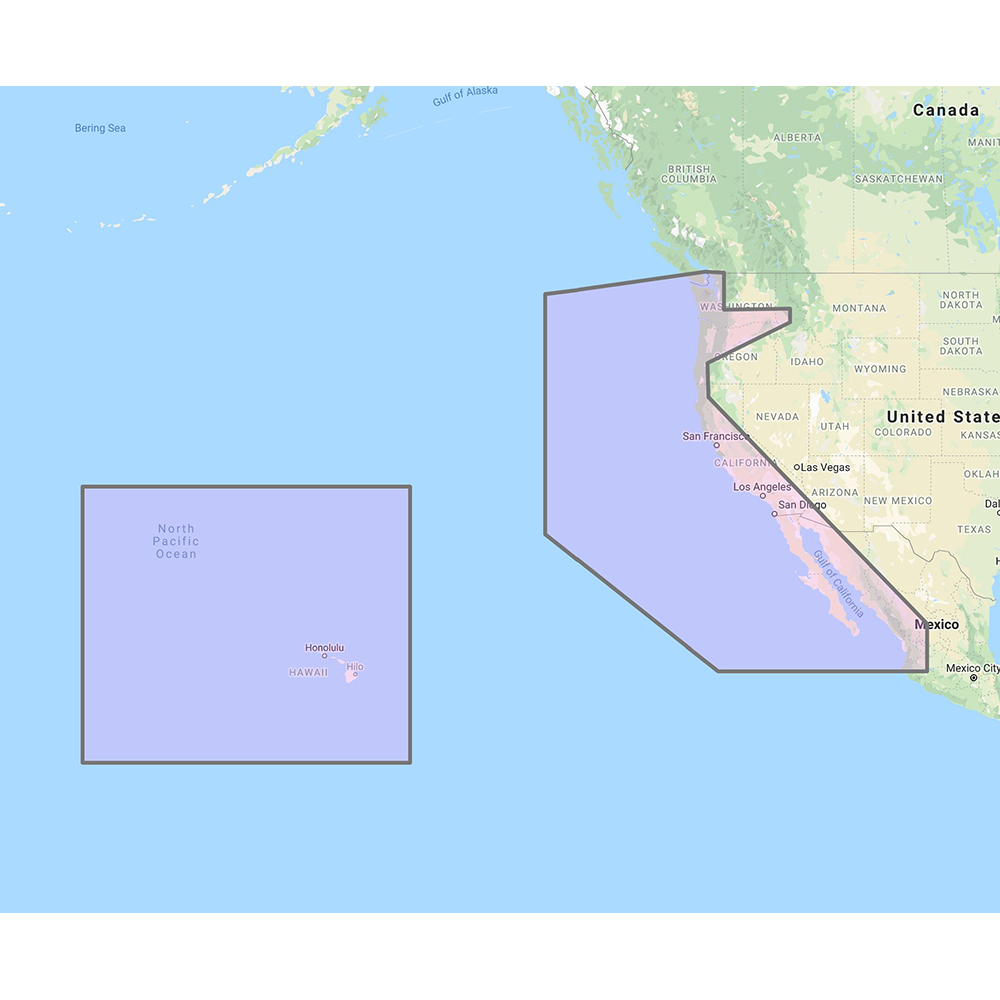 Furuno U.S. West Coast, Hawaii &amp; Baja Mexico - Vector Chart, Standard Resolution Satellite Photos f/Baja Mexico - Unlock Code CD-66490