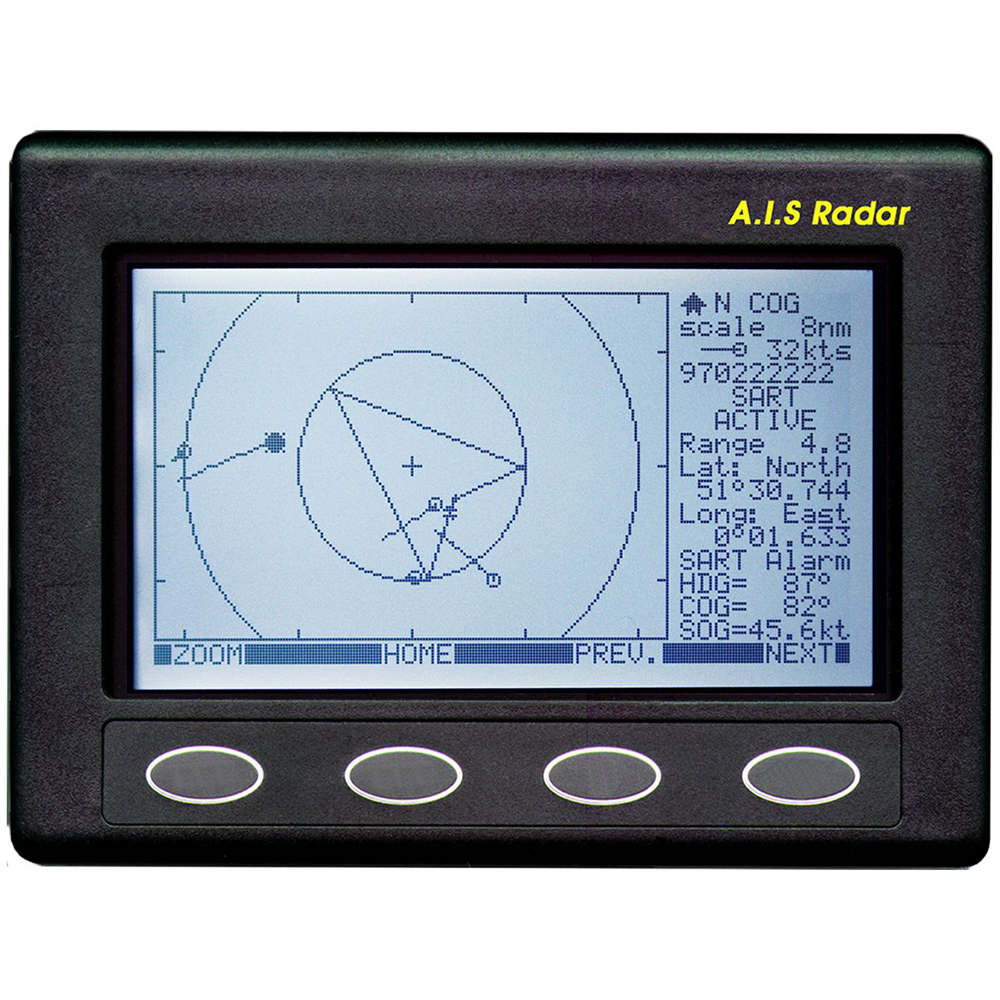 Clipper AIS Plotter/Radar - Requires GPS Input & VHF Antenna - CLIP-AIS