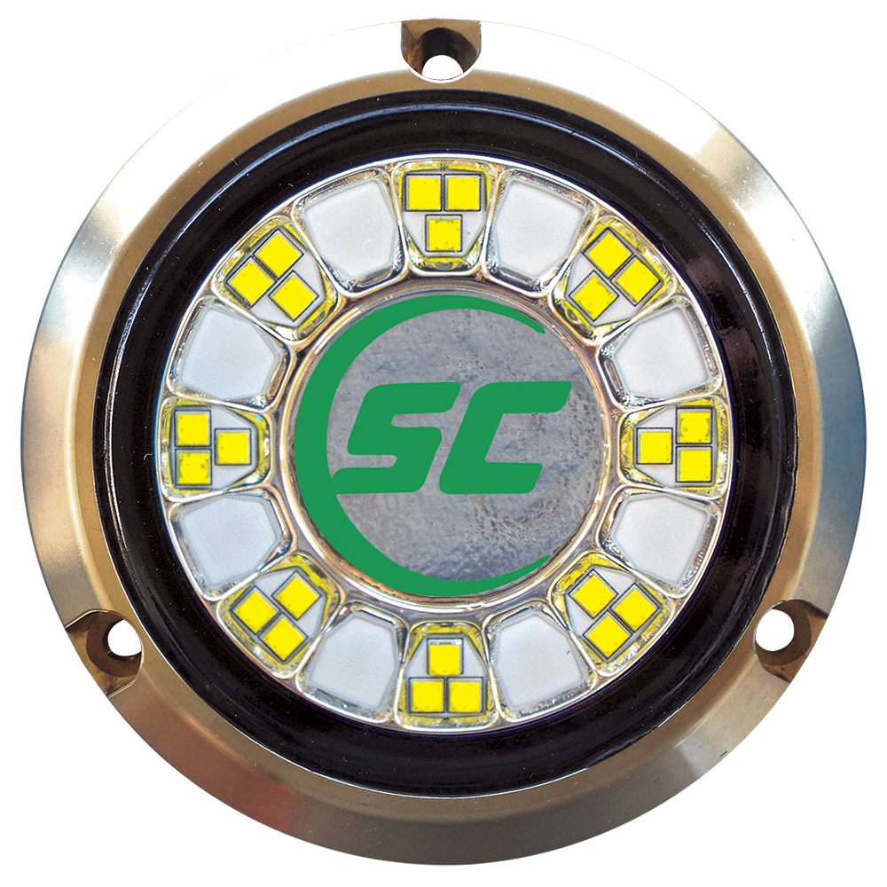 image for Shadow-Caster SCR-24 Bronze Underwater Light – 24 LEDs – Aqua Green