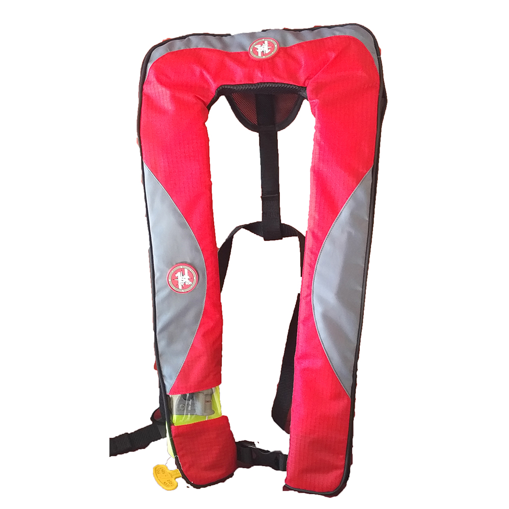 First Watch 24 Gram Inflatable PFD - Manual - Red/Grey - FW-240M-RG