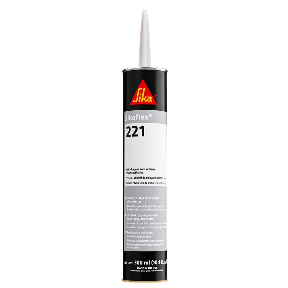 image for Sika Sikaflex® 221 Multi-Purpose Polyurethane Sealant/Adhesive – 10.3oz(300ml) Cartridge – Black