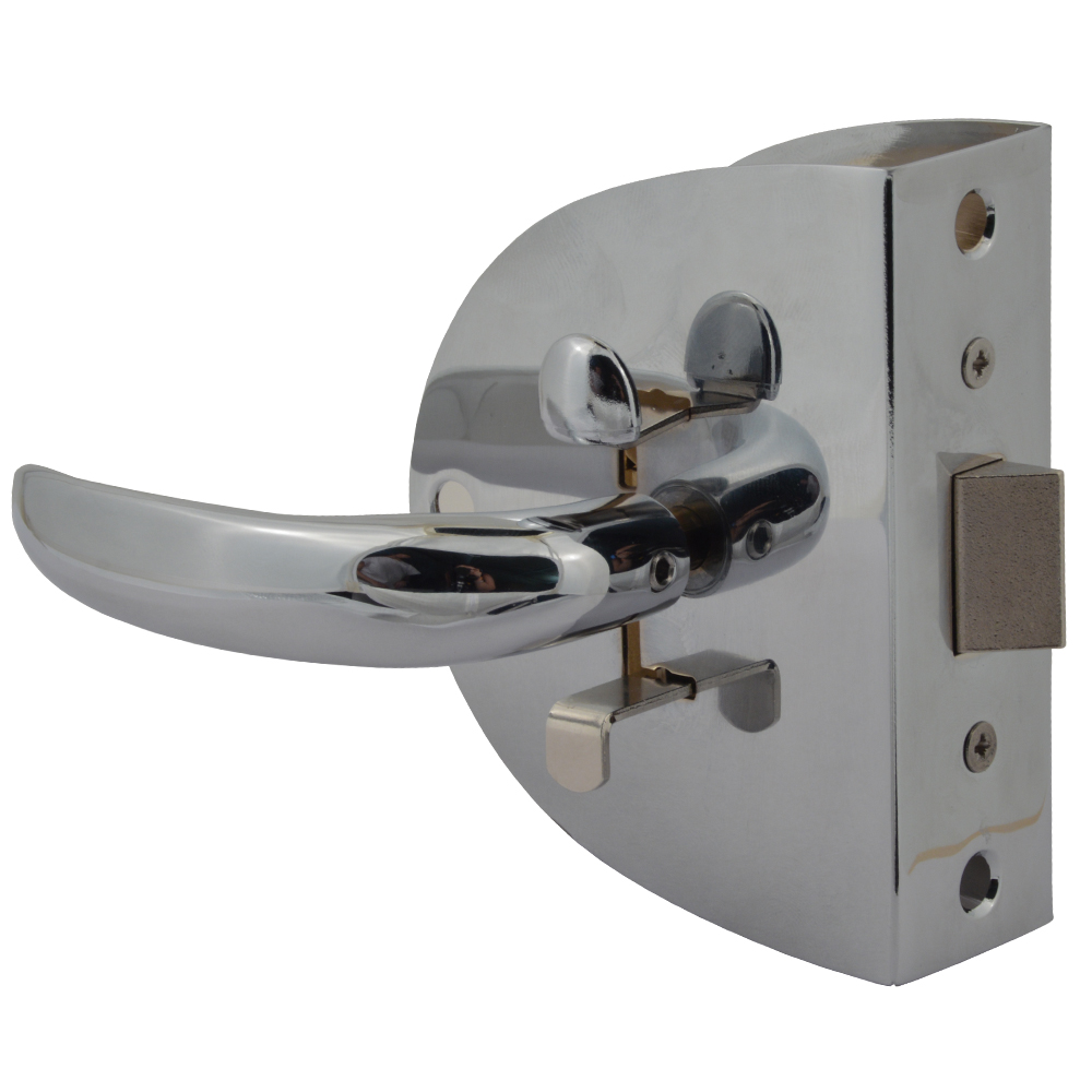 image for Southco Compact Swing Door Latch – Chrome – Non-Locking