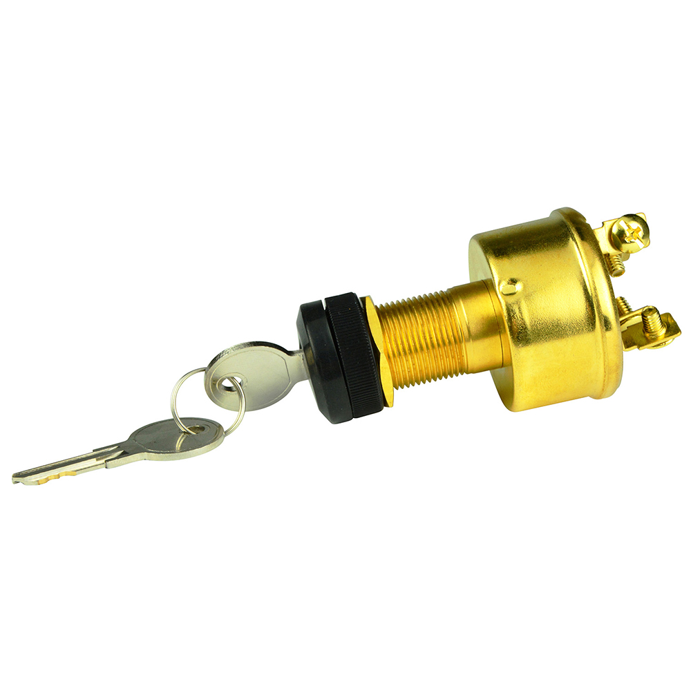 BEP 4-Position Brass Ignition Switch - Accessory/OFF/Ignition &amp; Accessory/Start CD-67459
