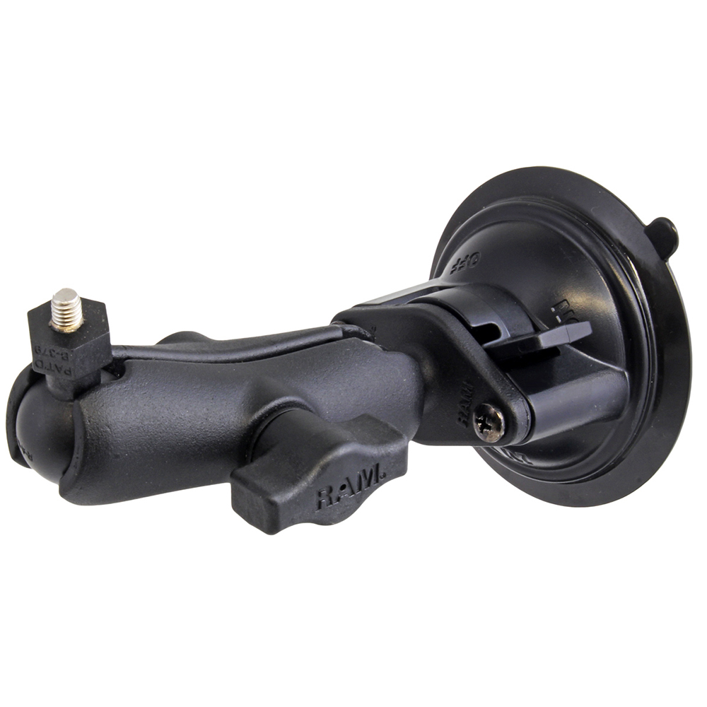 image for RAM Mount Suction Cup Mount w/1″ Ball, including M6 X 30 SS HEX Head Bolt, f/Raymarine Dragonfly-4/5 & WiFish Devices