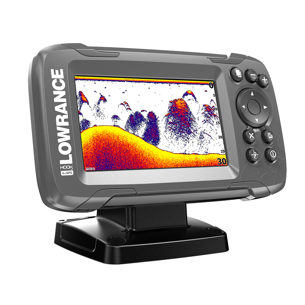 image for Lowrance HOOK²-4X GPS 4″ Fishfinder GPS TrackPlotter All Season Pack