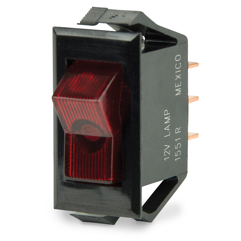 BEP Illuminated SPST Rocker Switch - Red LED - 12V - OFF/ON CD-67686