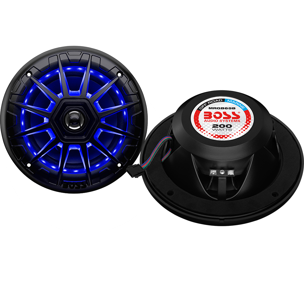 BOSS Audio Systems MR62B Altoparlanti Marini 6,5'' 200W - Coassiali 2 Vie, 4 Ohm, Resistenti Alle Intemperie