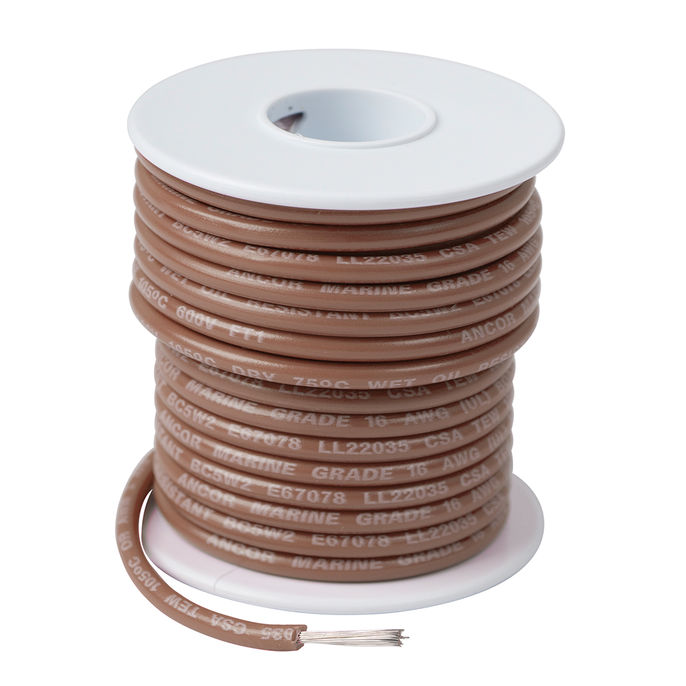 Ancor Tan 16 AWG Tinned Copper Wire - 100&#39; CD-68267
