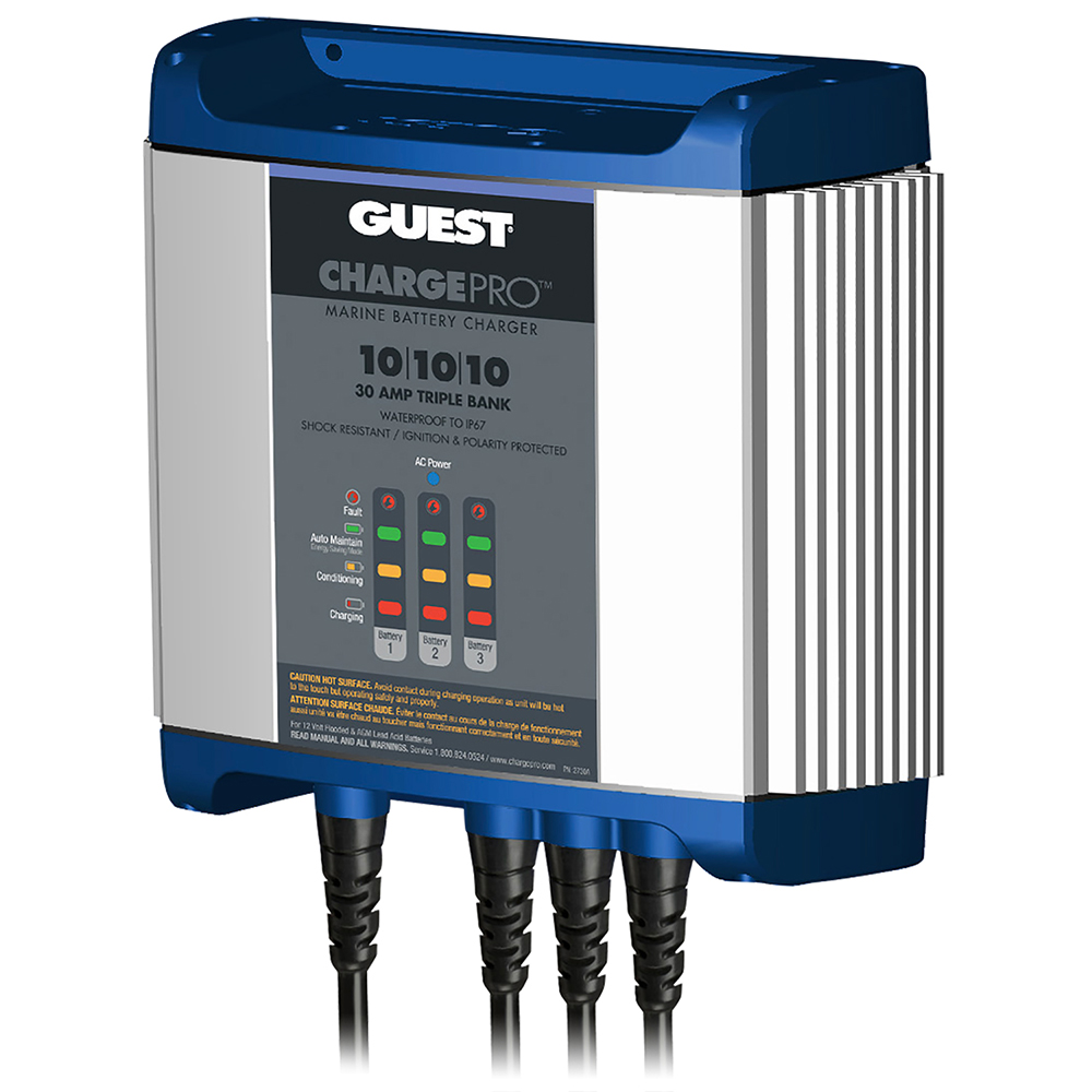 image for Guest On-Board Battery Charger 30A / 12V – 3 Bank – 120V Input