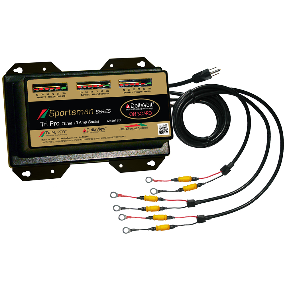 image for Dual Pro Sportsman Series Battery Charger – 30A – 3-10A-Banks – 12V-36V
