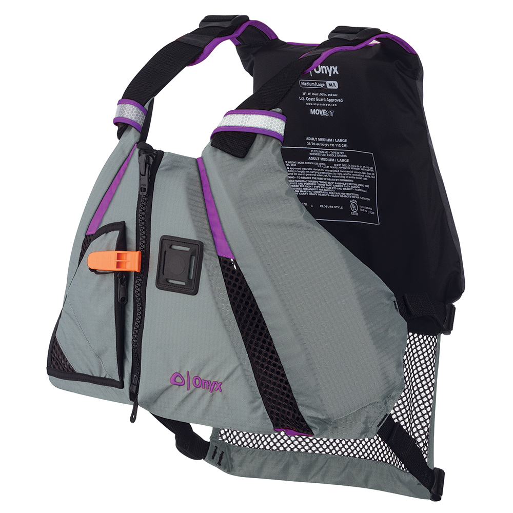image for Onyx MoveVent Dynamic Paddle Sports Vest – Purple/Grey – XS/SM