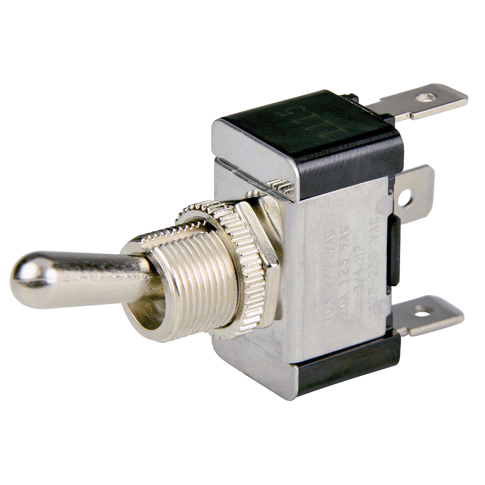 BEP SPDT Chrome Plated Toggle Switch - ON/OFF/ON CD-68670