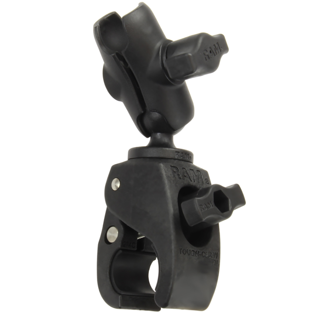 image for RAM Mount Tough-Claw Small Clamp Mount w/Double Socket Arm – 1″ Ball