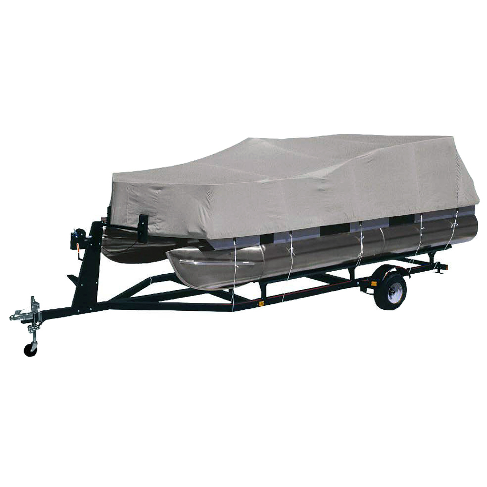 image for Dallas Manufacturing Co. Heavy-Duty 300 D Polyester Pontoon Cover – Fits 17' – 20' w/Beam Width to 102″