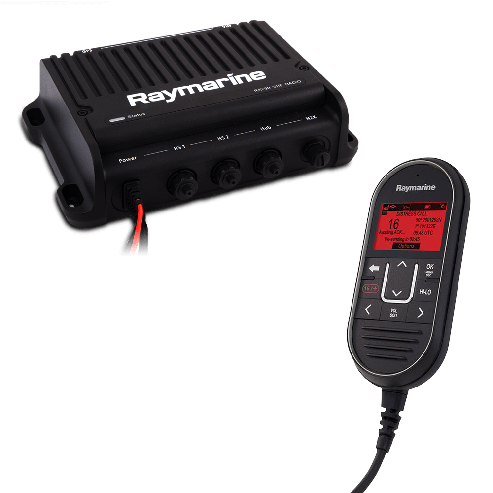 image for Raymarine Ray90 Modular Dual-Station VHF Black Box Radio System