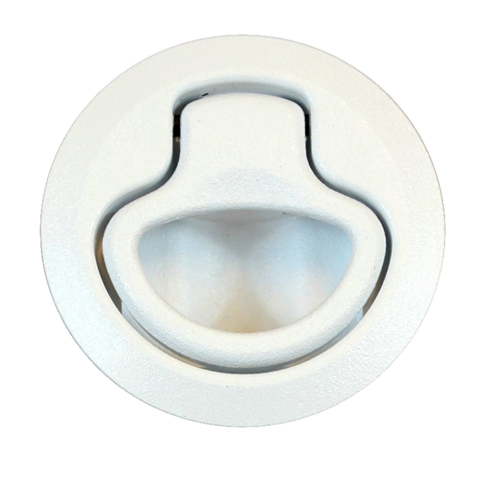 image for Southco Flush Pull Latch – Push To Close – Medium – White