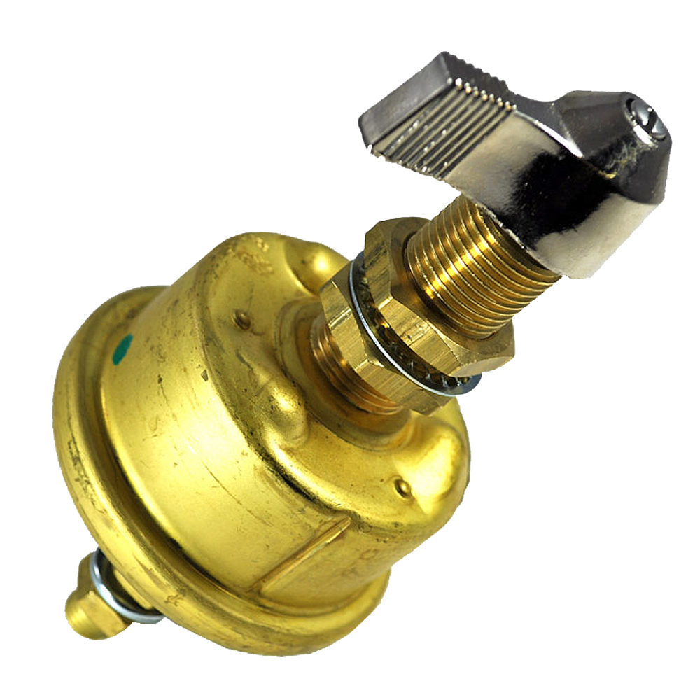 image for Cole Hersee Single Pole Brass Marine Battery Switch – 175 Amp – Continuous 1000 Amp Intermittent