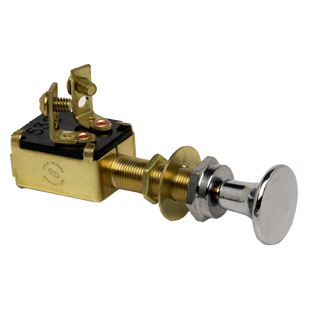 image for Cole Hersee Push Pull Switch SPST Off-On 2 Screw
