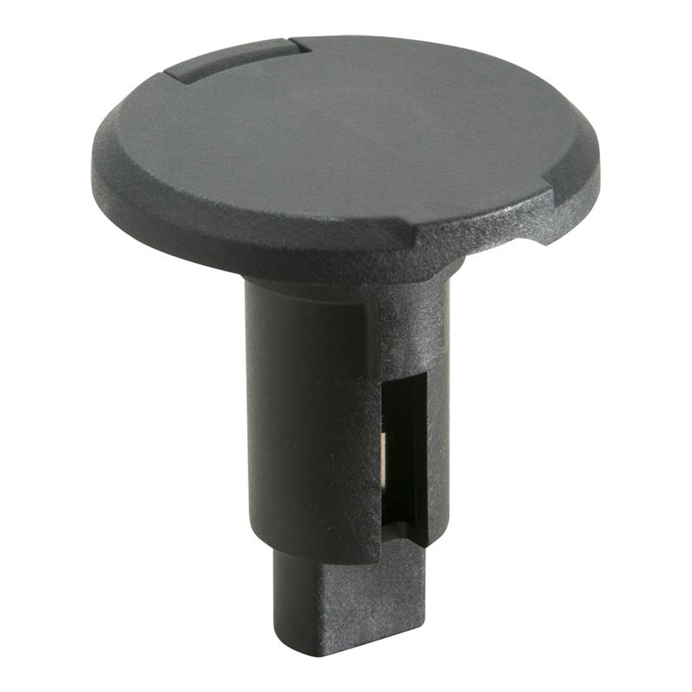 Attwood LightArmor Plug-In Base - 2 Pin - Black - Round CD-69525
