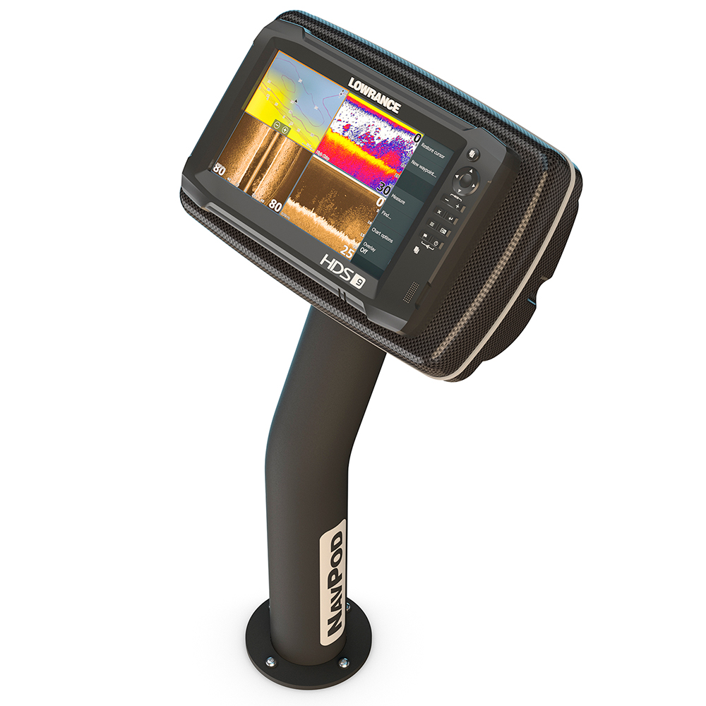 image for NavPod PedestalPod w/RAM Mount Pre-Cut f/Lowrance HDS-9 Gen2 Touch, HDS-9 Gen3 & HDS-9 – Carbon Black