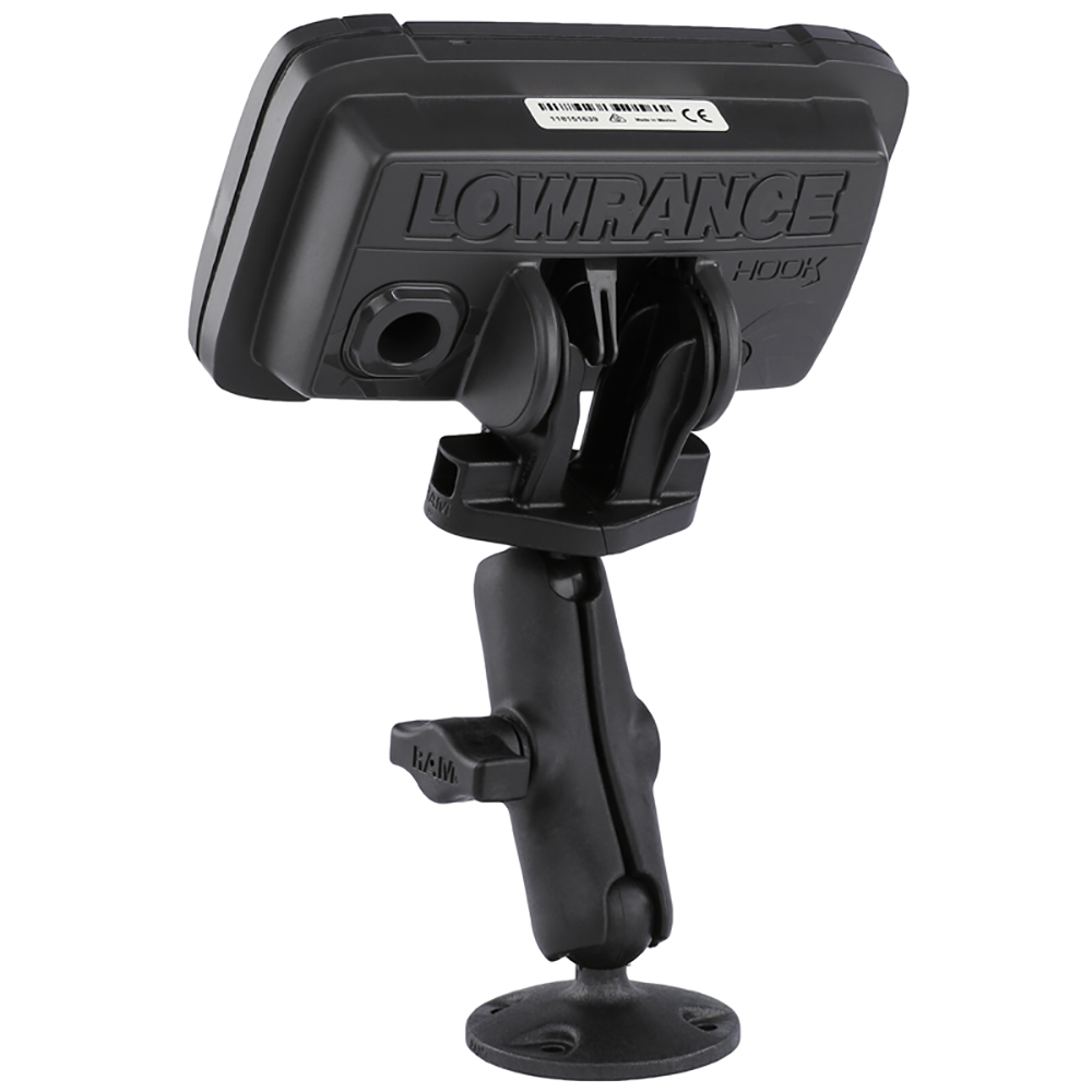 image for RAM Mount B Size 1″ Composite Fishfinder Mount for the Lowrance Hook2 Series