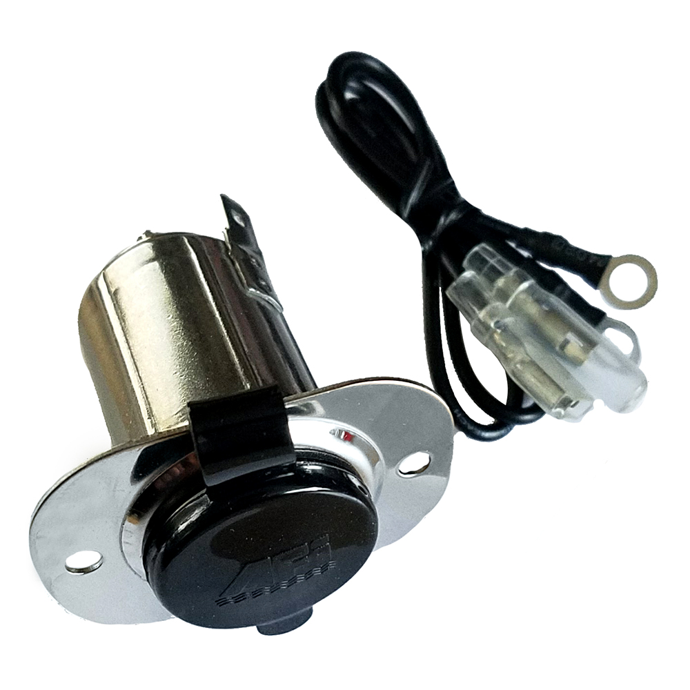 image for Marinco Stainless Steel 12V Receptacle w/Cap