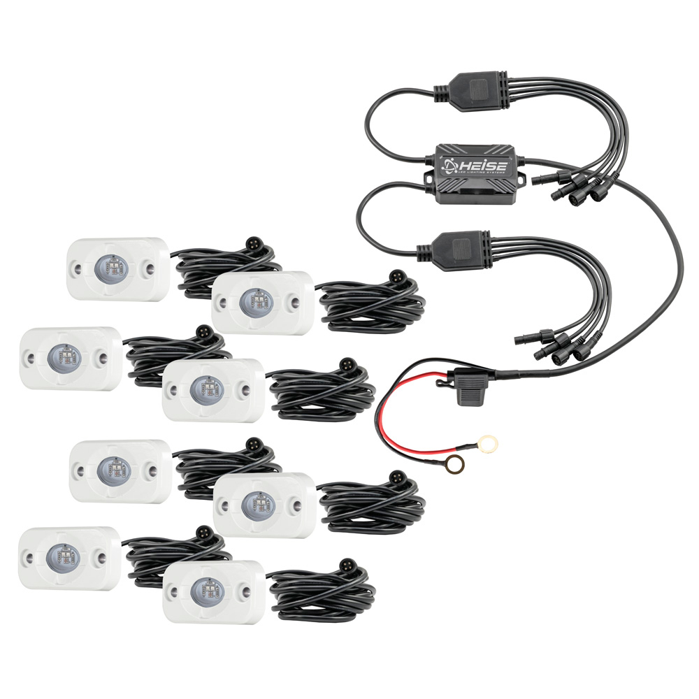 image for HEISE RGB Accent Light Kit – 8 Pack