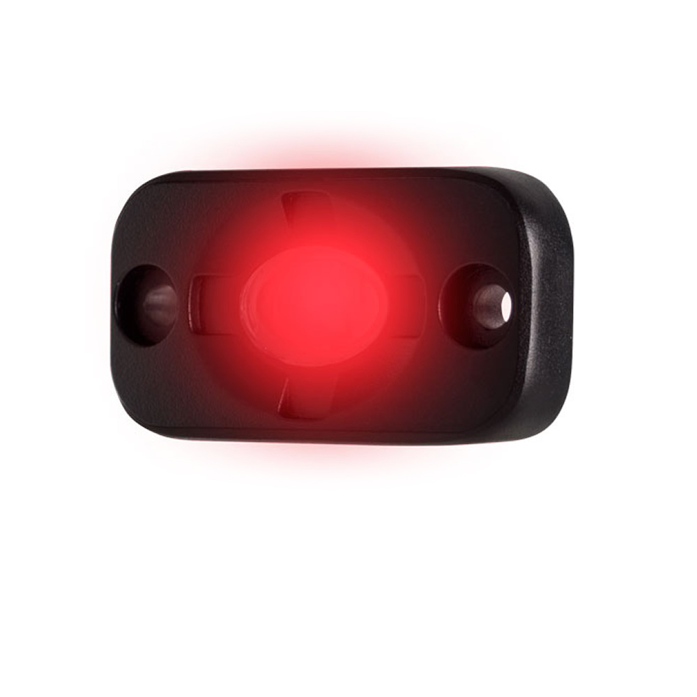 image for HEISE Auxiliary Accent Lighting Pod – 1.5″ x 3″ – Black/Red