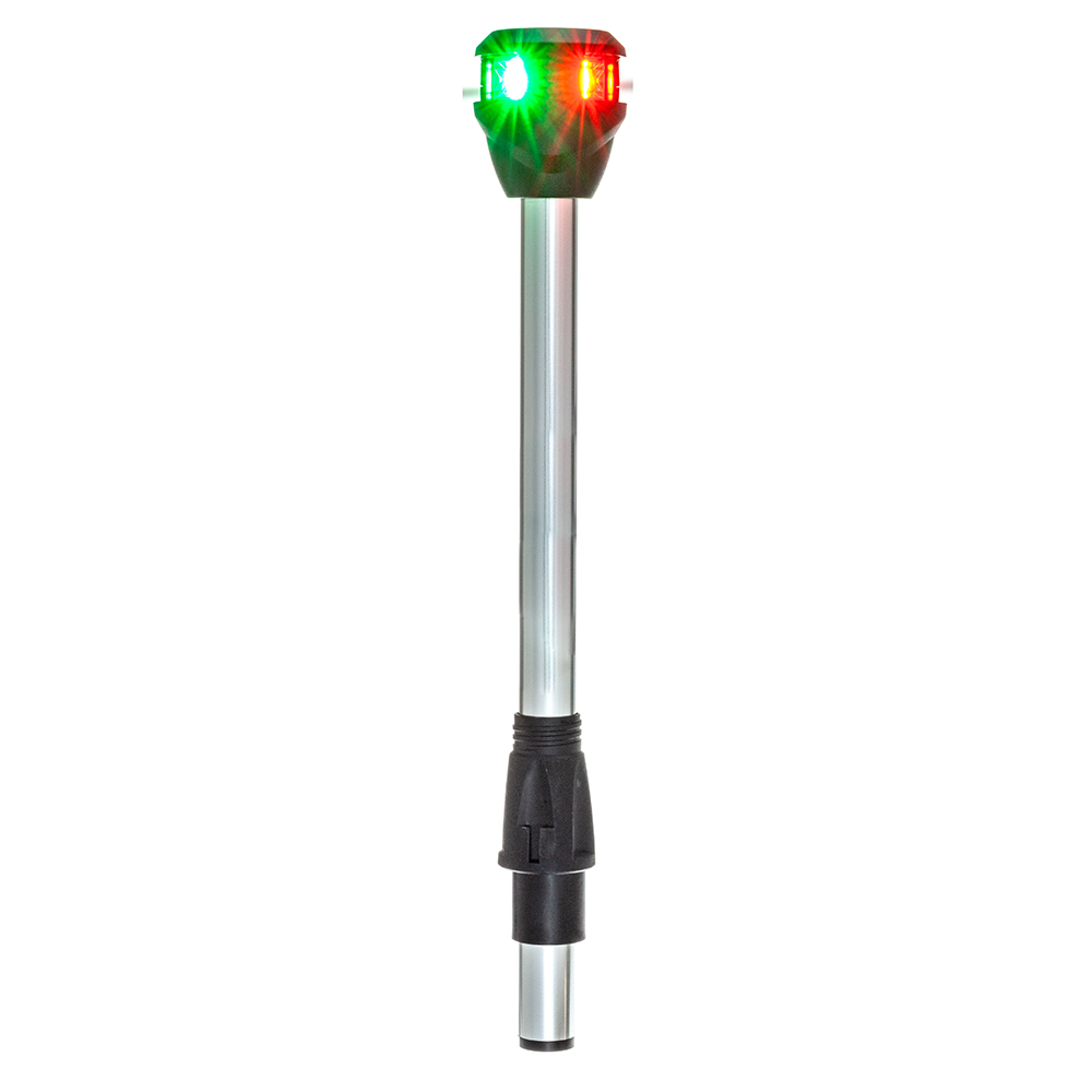 image for Attwood LightArmor Bi-Color Navigation Pole Light w/Task Light – Straight – 10″